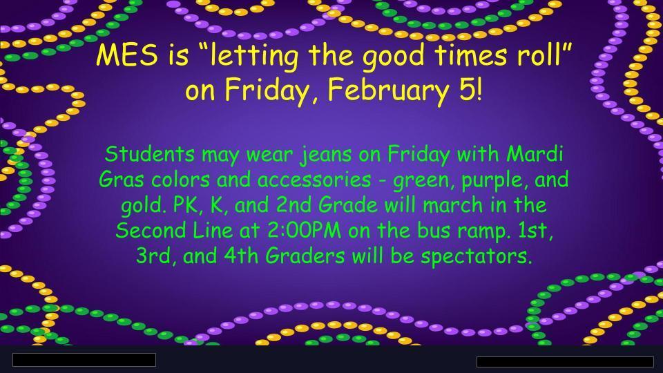 MES Mardi Gras Celebration
