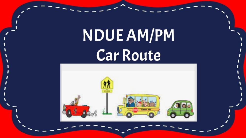 NDUE Car Route