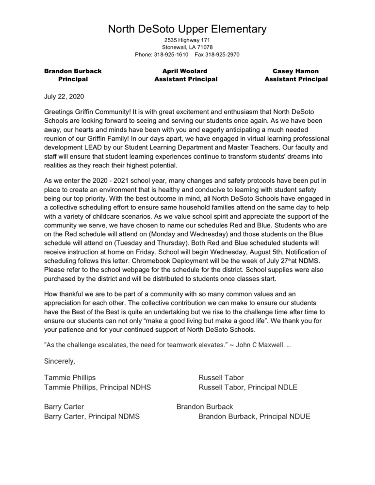 NDUE 20-21 Updates