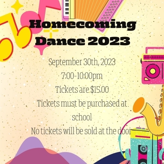 Homecoming Dance Tickets go on sale Monday! Remember if you want to bring a guest, you must complete a guest form and return by Wednesday, September 27, 2023! Guest forms are available in the front office and your cohort classroom. 